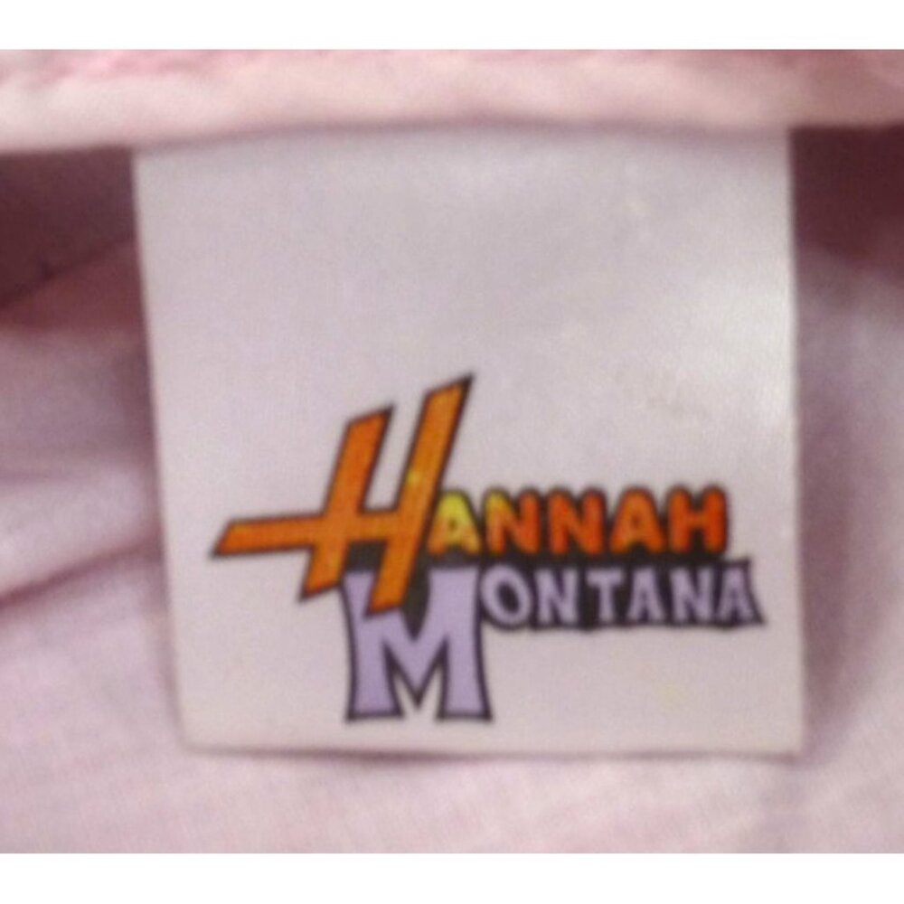 VTG Hannah Montana "Secret Star" Pink Baseball Cap W/ Elastic Back - Picture 6 of 7